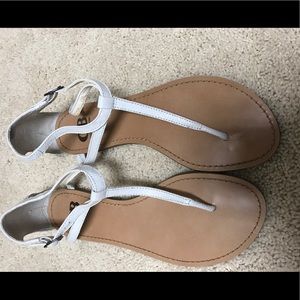 White Gianni Bini flat sandals - size 10